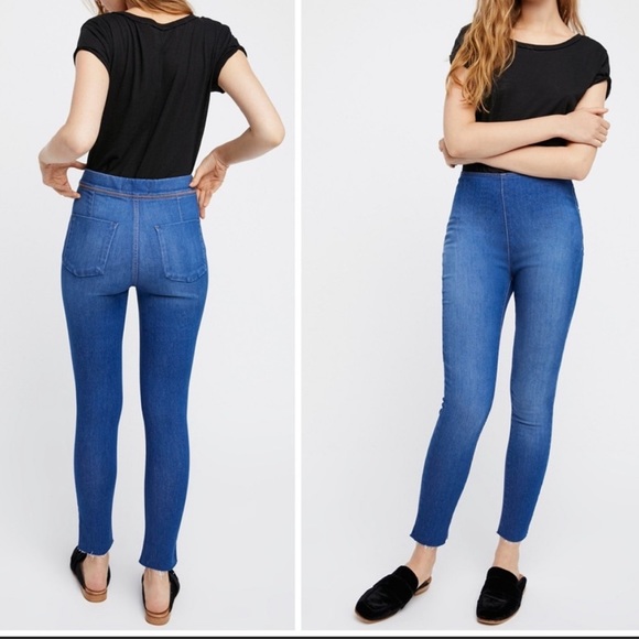 Free People Denim - Free People Easy Goes It Denim Leggings